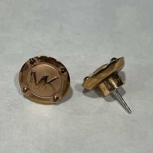 Michael Kors rose gold stud earrings